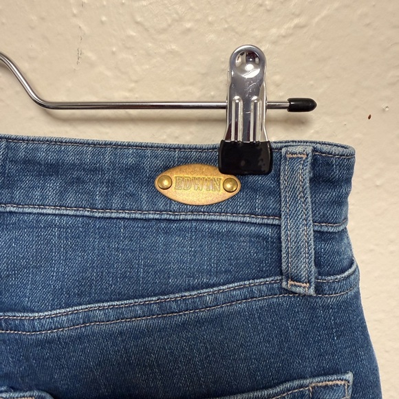 Edwin Women's Skinny Jeans in Deep Blue - Picture 4 of 4